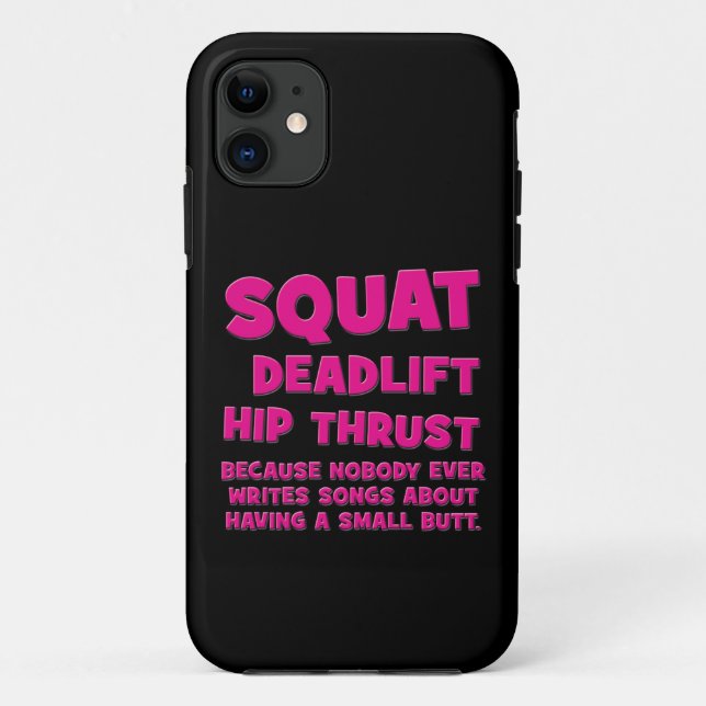 Coques Case-Mate iPhone Squat, Deadlift, Hip Thrust, Gains de bottes - Fem (Dos)