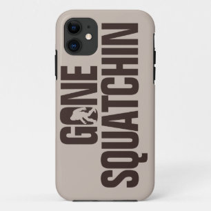 Coque iPhone 11 Squatchin allé bronzage et brun