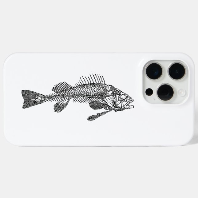 Coques Case-Mate iPhone Squelette de poisson (Verso (horizontal))