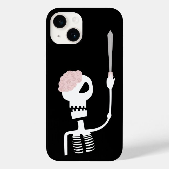 Coques Case-Mate iPhone squelette d'Halloween avec une épée  (Verso)