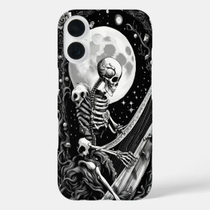 Coque Pour iPhone 16 Squelette et Harpe III
