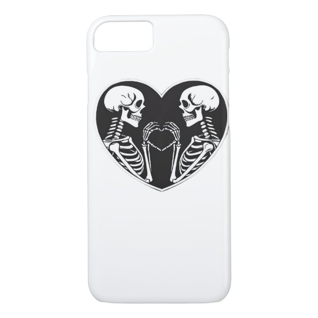 Coques Case-Mate iPhone Squelette Mains Coeur Signer Halloween Costume Ret (Dos)