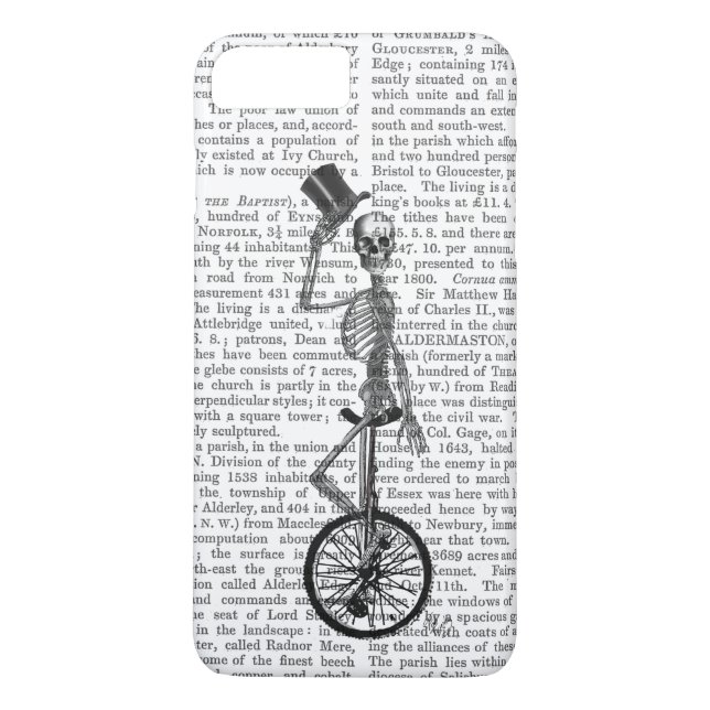 Coques Case-Mate iPhone Squelette sur monocycle (Dos)