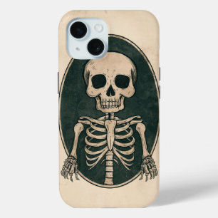 Coque Pour iPhone 15 Squelette vintage - Dites Bonjour