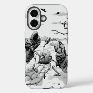 Coque Pour iPhone 16 Squelettes dans le désert