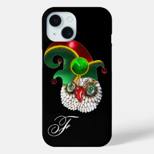 COQUE POUR iPhone 15 ST PATRICK JEWEL OWL ET ELF CASQUETTE AVEC SHAMROC