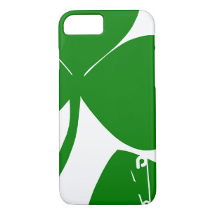 Coque iPhone 8/7 St Patrick's Day Obtenez de la chance 3 feuilles e