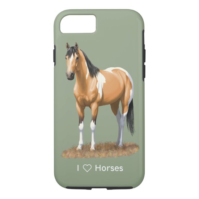 Coques Case-Mate iPhone Staillion Cheval Pinto Dun Paint Buckskin (Dos)