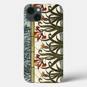 Case-Mate iPhone Case Stained Glass Flowers with Tan Border