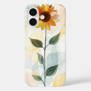 Coque Pour iPhone 16 Stalk Fleur sauvage rétro