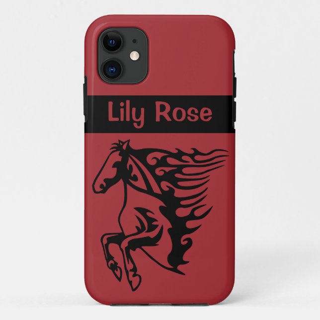Coques Case-Mate iPhone Stallion rouge à cheval de poney chaud Bronco (Dos)