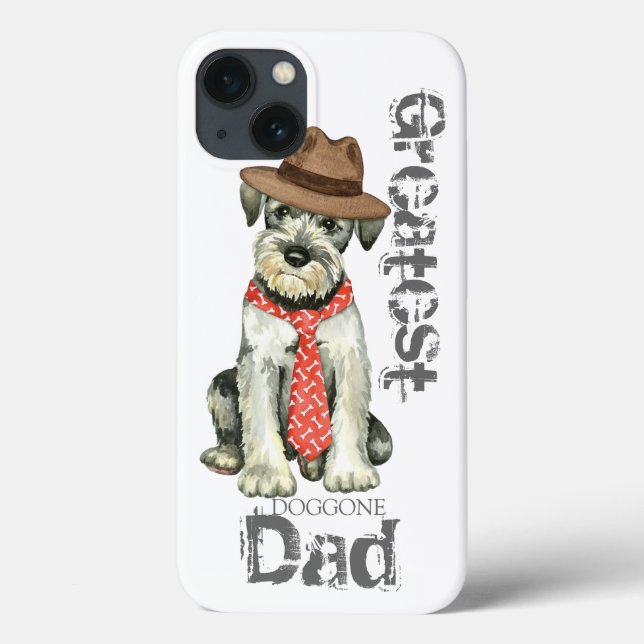 Coques Case-Mate iPhone Standard Schnauzer Papa (Verso)