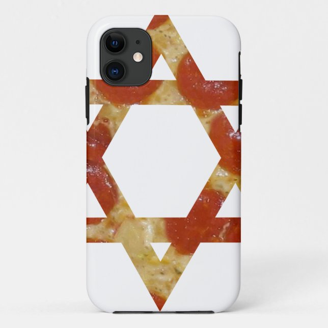 Coques Case-Mate iPhone star de la pizza de david (Dos)