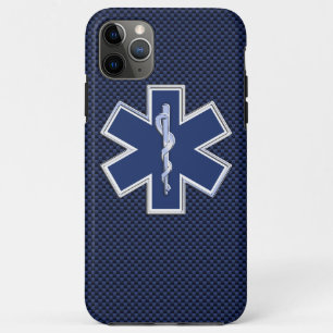 Coque Case-Mate Pour iPhone Star of Life Paramedic Carbon Fibre Style