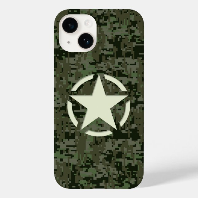 Coques Case-Mate iPhone Star on Deep Woods Camo Arrière - plan (Verso)