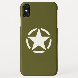 Etui iPhone Case-Mate Star Stencil Classic sur Khaki Green