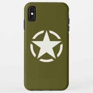 Coques Pour iPhone Star Stencil Classic sur Khaki Green