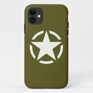 Etui iPhone Case-Mate Star Stencil Classic sur Khaki Green