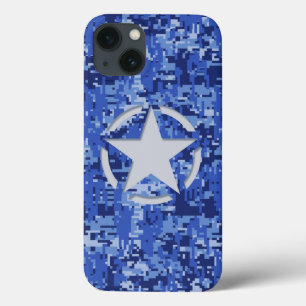 Case-Mate iPhone Case Star Tag Decal Navy Blue Camo