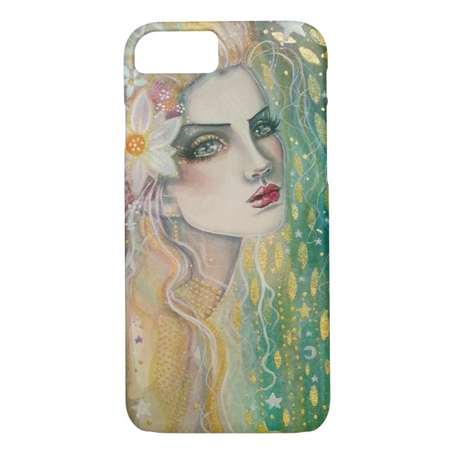 Coques Case-Mate iPhone Starlet Belle femme Portrait Imaginaire ARt (Dos)