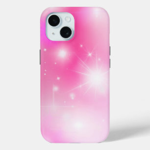 Coque Pour iPhone 15 Stars Bokeh Rose