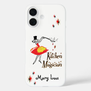 Coque Pour iPhone 16 Stars Retro Magicien Cuisine Personnalisés