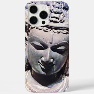 iPhone 16 Pro Max Case Statue asiatique Antique Pierre Tête Photo Style B