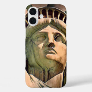 Coques iPhone 16 Plus Statue de la liberté Artiste