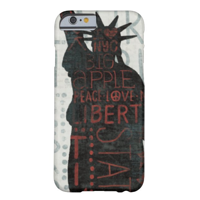 Coques Case-Mate iPhone Statue de silhouette de liberté (Dos)
