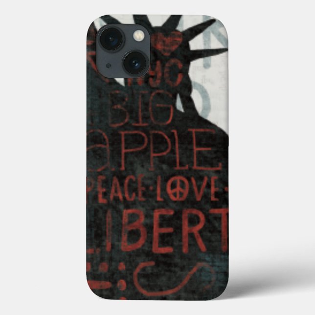 Coques Case-Mate iPhone Statue de silhouette de liberté (Verso)