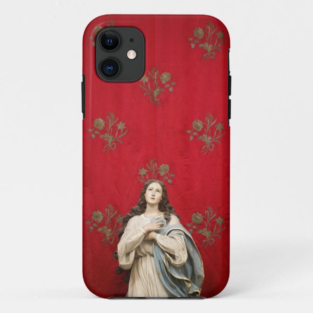 Coques Case-Mate iPhone Statue de Vierge dans une église de Spaccanapoli, (Dos)