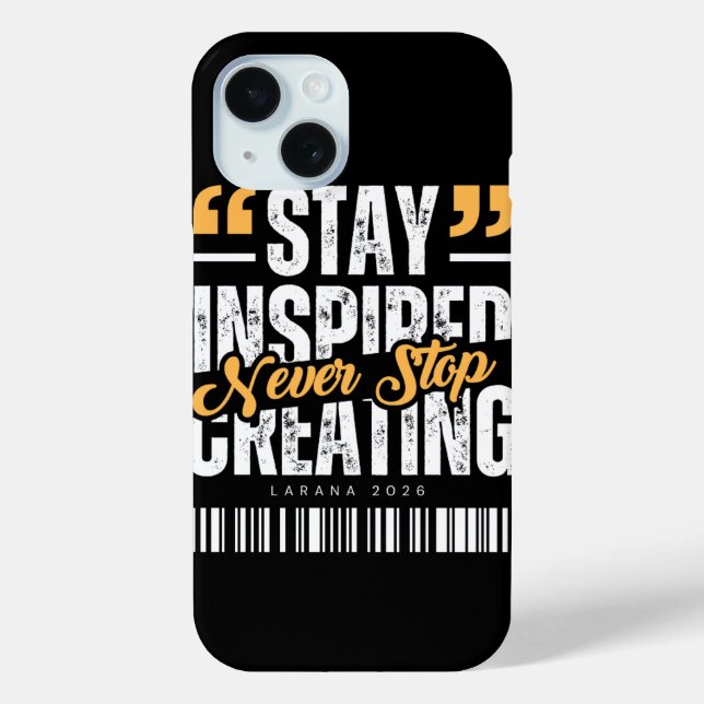 Coques Case-Mate iPhone Stay Inspired Motivational Quote Phone Case (Verso)