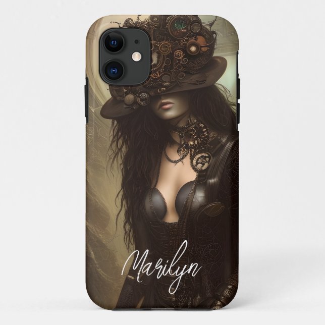 Coques Case-Mate iPhone Steampunk Cacher Les Yeux Oeuvres D'Art Originales (Dos)