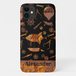 Case-Mate iPhone Case Steampunk Colorful Rusty Airships Nom personnalisé
