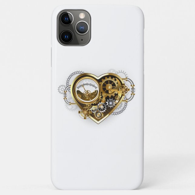Coques Case-Mate iPhone Steampunk Heart with a Manometer (Dos)
