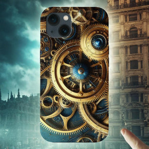 Case-Mate iPhone Case Steampunk Horkwork Or et Turquoise