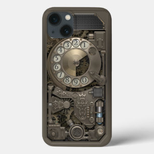 Case-Mate iPhone Case Steampunk Rotary Metal Dial Phone. Case.