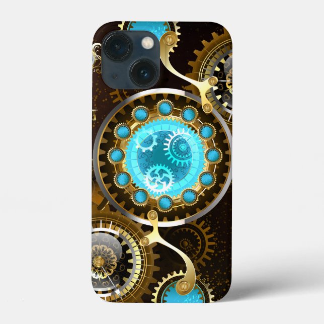 Coques Case-Mate iPhone Steampunk Rusty Background (Verso)