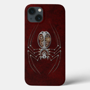 Etui iPhone Case-Mate Steampunk Spider on Deep Red