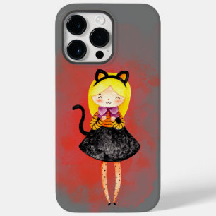 Coque Pour Pour iPhone 14 Pro Max Stellalunarts Cute Girl Halloween Chat