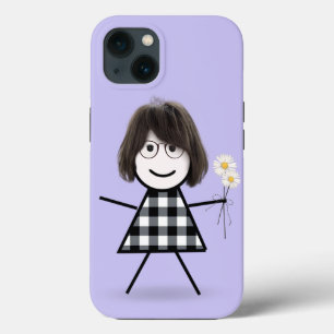 Case-Mate iPhone Case Stick Girl with Daisies