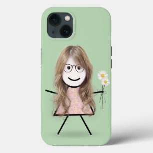 Case-Mate iPhone Case Stick Girl with Daisies
