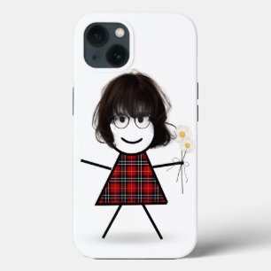 Case-Mate iPhone Case Stick Girl with Daisies