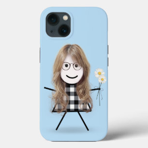Case-Mate iPhone Case Stick Girl with Daisies