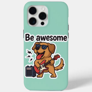 Coque iPhone 15 Pro Max Sticker de guitare cool Soyez Des Vibes Intéress