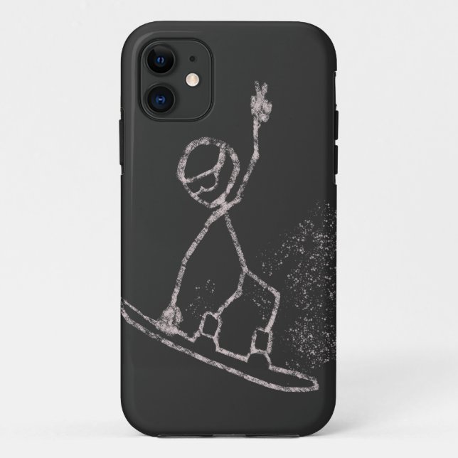 Coques Case-Mate iPhone Stickman saut air nez attraper paix (Dos)