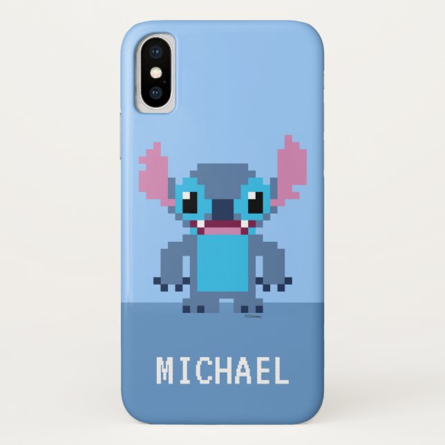 Coques Case-Mate iPhone Stitch 8 bits| Votre nom (Dos)