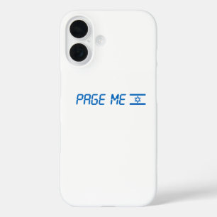 Coque Pour iPhone 16 Stopper avec Israël ou page moi téléphone cas