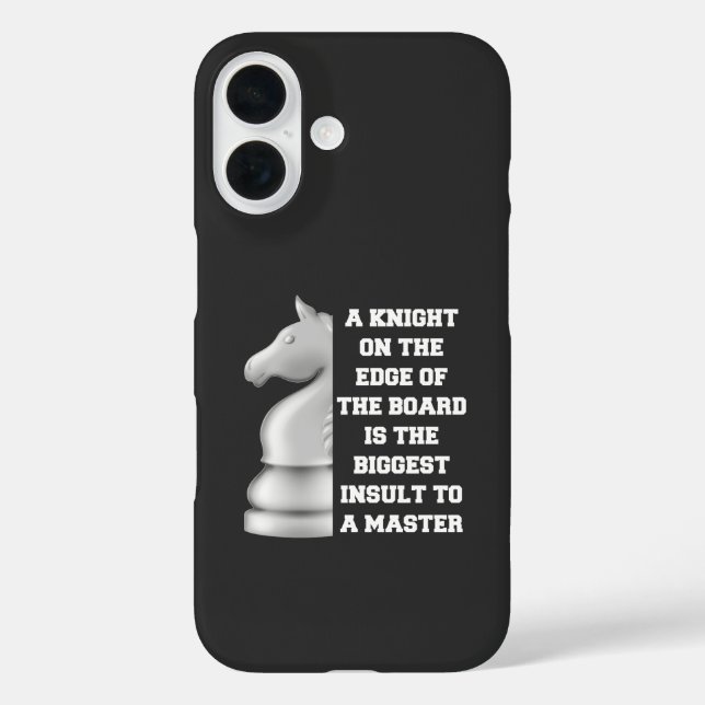 Coques Case-Mate iPhone Stratégie d'échecs Chevalier blanc Puissance Puiss (Verso)