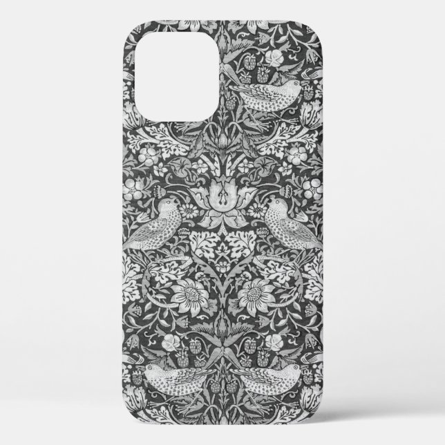 Coques Case-Mate iPhone Strawberry Thief Grey, William Morris (Verso)